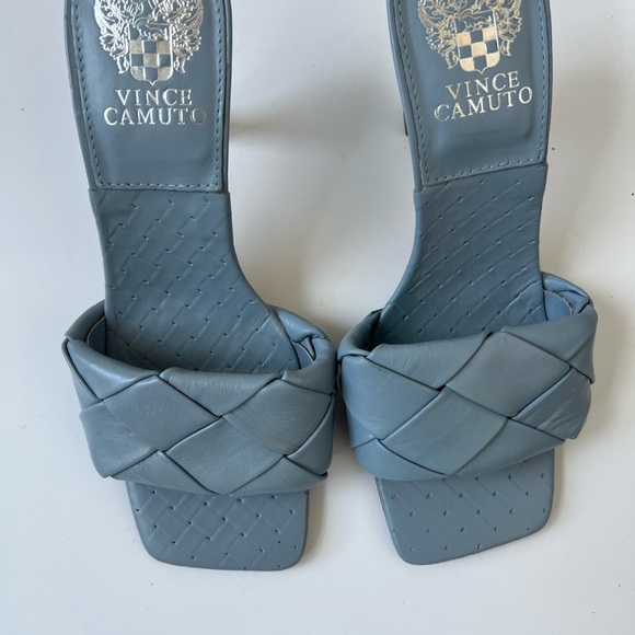 Vince Camuto Women's Light Blue Woven Mules - Picture 2 of 5